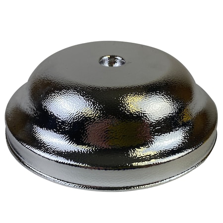 American Built Pro Clean-Out Cover Plate, 7-1/4 in. Diameter Plastic Bellshape Chrome 107BC P1